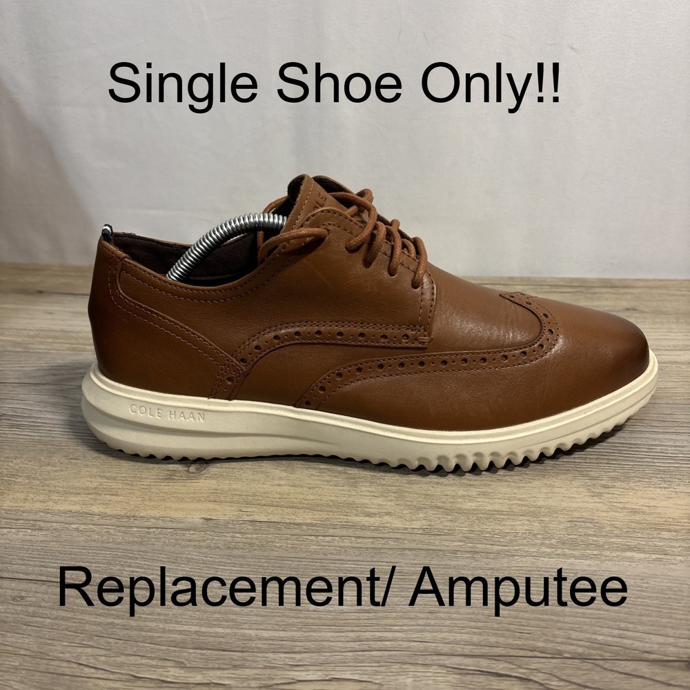 Cole Haan 10 M Wingtip Oxford Right Shoe Only!! Replacement  Amputee C36939